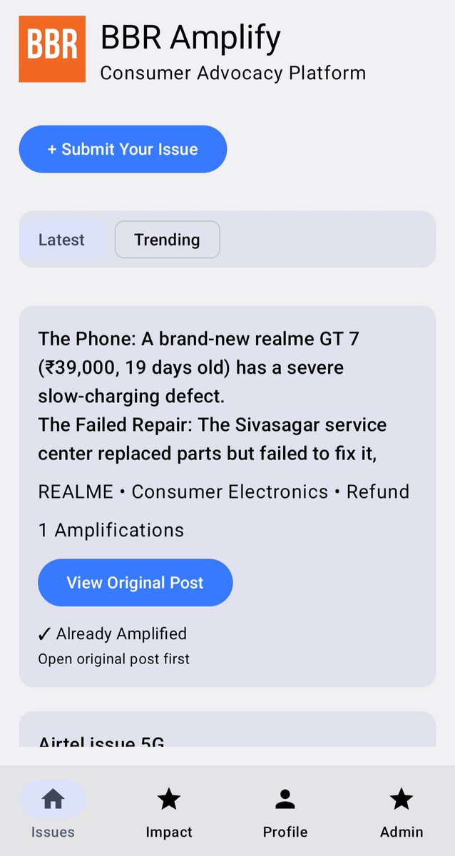 BandBajaateRaho's tweet photo. 19 days old Realme phone worth 39,900 having issues.

Realme is not resolving.

Go to BBR Amplify App and check this issue and repost to help amplify consumer issue.

#bbr https://t.co/9HM1IyziW5