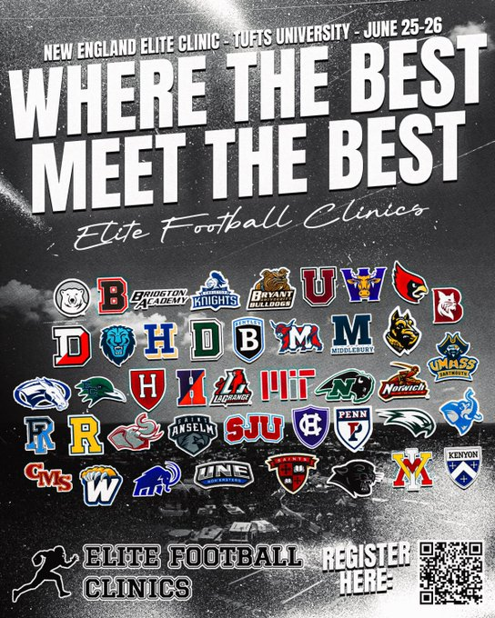 STAHawksFB's tweet photo. Our coaches will be out to evaluate and connect with #BCM recruits from across the country today @Elite_FBClinics. Make sure you connect and learn who recruits your area and position. 

We are just 50 miles north of Boston. https://t.co/bjW1bbpCtN