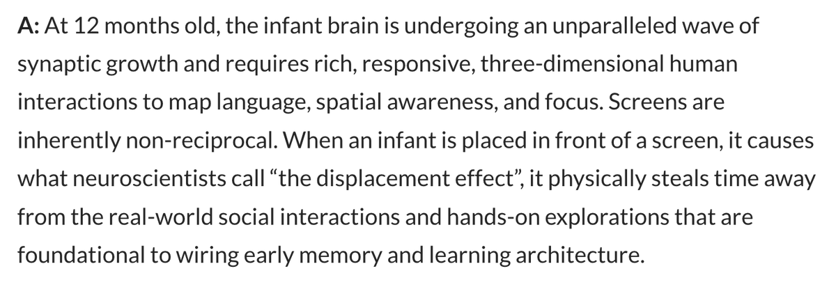 C_Hendrick's tweet photo. Why is screen time more damaging for a 1 year old than a 2 or 3 year old?  https://t.co/vuNfxhPWLj https://t.co/7P2NI94oq8