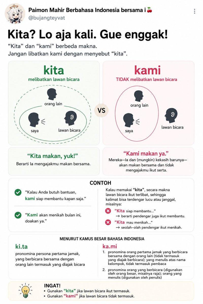 bujangteyvat's tweet photo. @pandji Opung yth. menyebut kata "kita" padahal peran saya cuma bayar pajak sama menghujat di internet. 🥰 https://t.co/0GBaKj050s