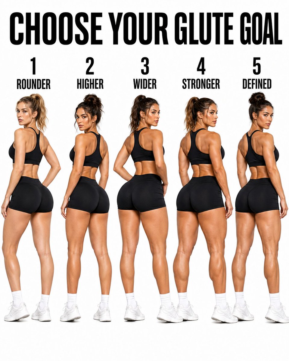 sculptherbody's tweet photo. CHOOSE YOUR GLUTE GOAL AND TRAIN FOR IT.

- Thread - https://t.co/yS6WgMQY6y