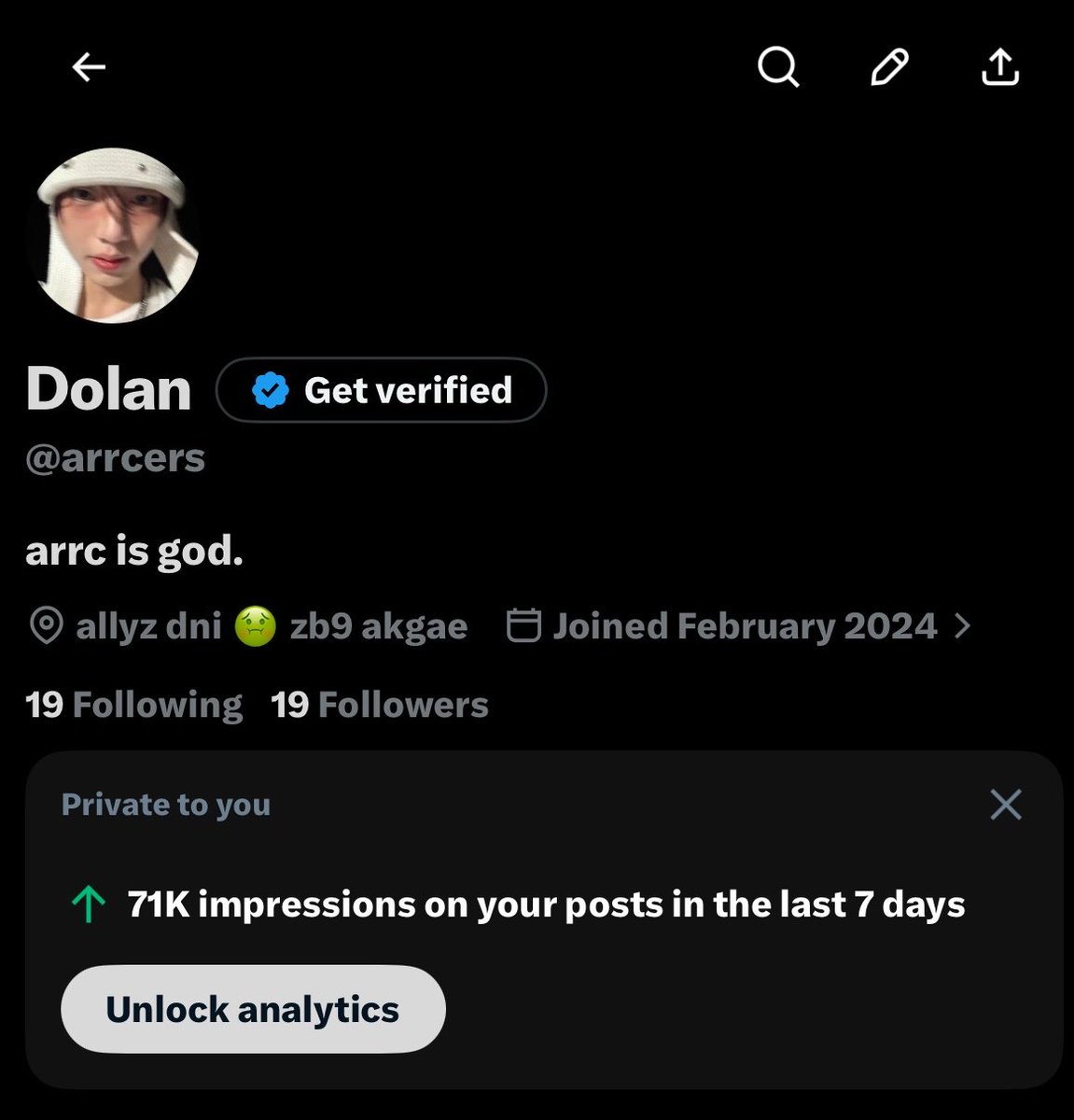 arrcers's tweet photo. Nitz weekly X post impressions: 71K 👑 

ALD1 likes on a week old tiktok video: 26K 😭😂☠️ https://t.co/hrYSlrFx3f