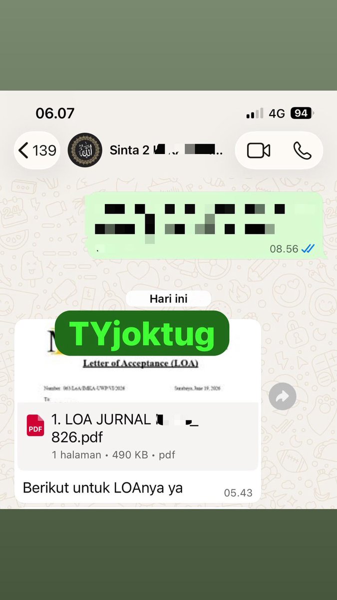 tii0805's tweet photo. Testi perjurnalan yaa gaiss🔥🔥🔥
beberapa udah terbit juga adaa 
info lebih bisa pc by wea di bio yaww😙
#publish #jurnal #jurnalsinta https://t.co/TxufvC6XyX
