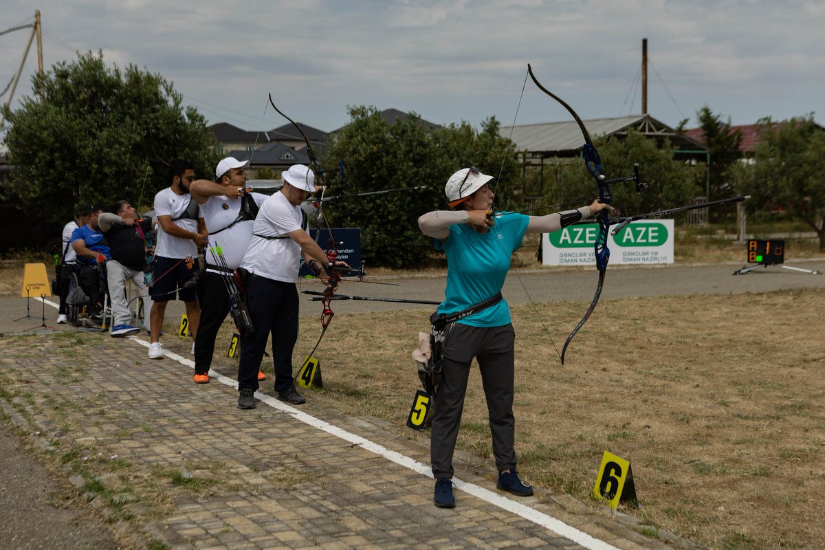 ArcheryAZE's tweet photo. #BakuCityCup's stage II practice rounds are complete, now it's time for the main competition! 🎯

​Our athletes have already successfully completed their #practicerounds, checked their targets, and are fully ready for the intense competition. 🔥 https://t.co/zjFjMO2iOs