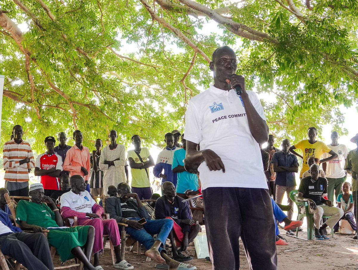 undpsouthsudan's tweet photo. Peace is more than the absence of conflict; it is about having space for dialogue. Across #SouthSudan, #UNDP-supported peace committees are creating opportunities for communities to prevent violence, resolve disputes, and strengthen social cohesion. With  @UNPeacebuilding support, we are building pathways to lasting peace. #PeacebuildingWeek
