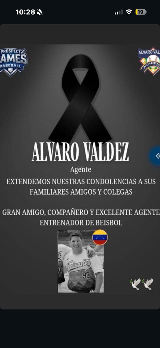 joseantonetti's tweet photo. Todos debemos conocer a alguna víctima del implacable terremoto que azotó a Venezuela 🇻🇪🥲.
Hace un par de días mi hijo me dijo “Pa, Valdez está desaparecido”…
Álvaro Valdez, uno de sus grandes afectos del mundo del beisbol 🥲
Seguro Dios necesitaba un coach🥹 QEPD! https://t.co/EKgQLeE9tQ