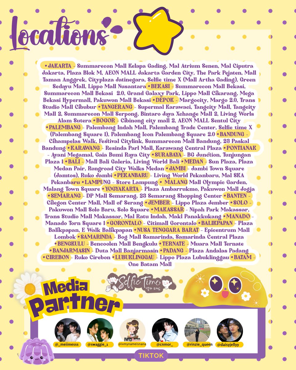 thanab00m's tweet photo. ✨ It’s Ceri Day! ✨

​Let’s celebrate and say cheese! 📸

​Join the cutest birthday bash and snap some memories with our special photobooth frame event by @ch0oypiee (X) x @/aouboom.ina (Tiktok) 🥳

​📍 Available at @selfietimeid
🗓 27 June 2026

​Show us your cute photos and don't forget to tag us! 💛💜

​#ItsCeriDay #CeriTurning1st