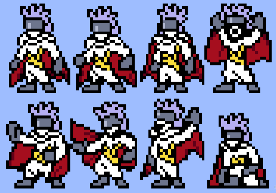 irunata8's tweet photo. すみません昨日のヴァンパイアのドット絵、下段右端の構図はこちらの方が正しいみたいです
#wplace #レジェンズ甦る竜王伝説 #LEGENDZ https://t.co/Njl0pssemv