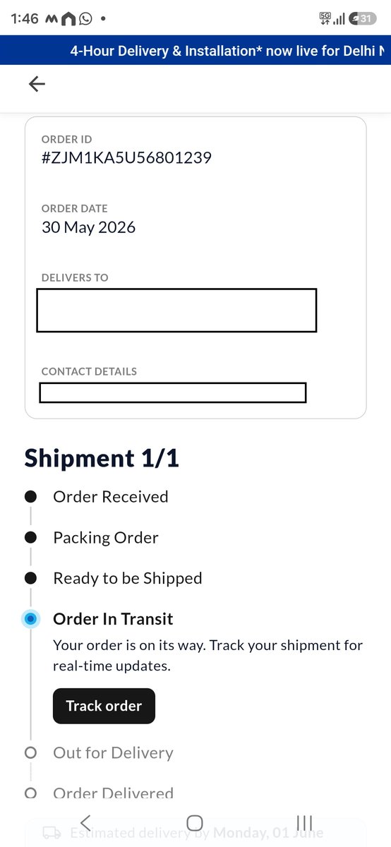 Arvind120590's tweet photo. 1 month. Countless follow-ups. Zero resolution. A paying customer shouldn't have to spend a month chasing an order. 
@Eureka_ForbesIN hoping this finally gets the attention it deserves. Details below.
#EurekaForbes #CustomerService #DelayedDelivery #ConsumerRights https://t.co/p0Sl08H3fG