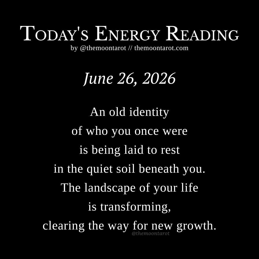 themoontarot_'s tweet photo. Today's Energy Reading: June 26, 2026 https://t.co/nqwWtA7AtV