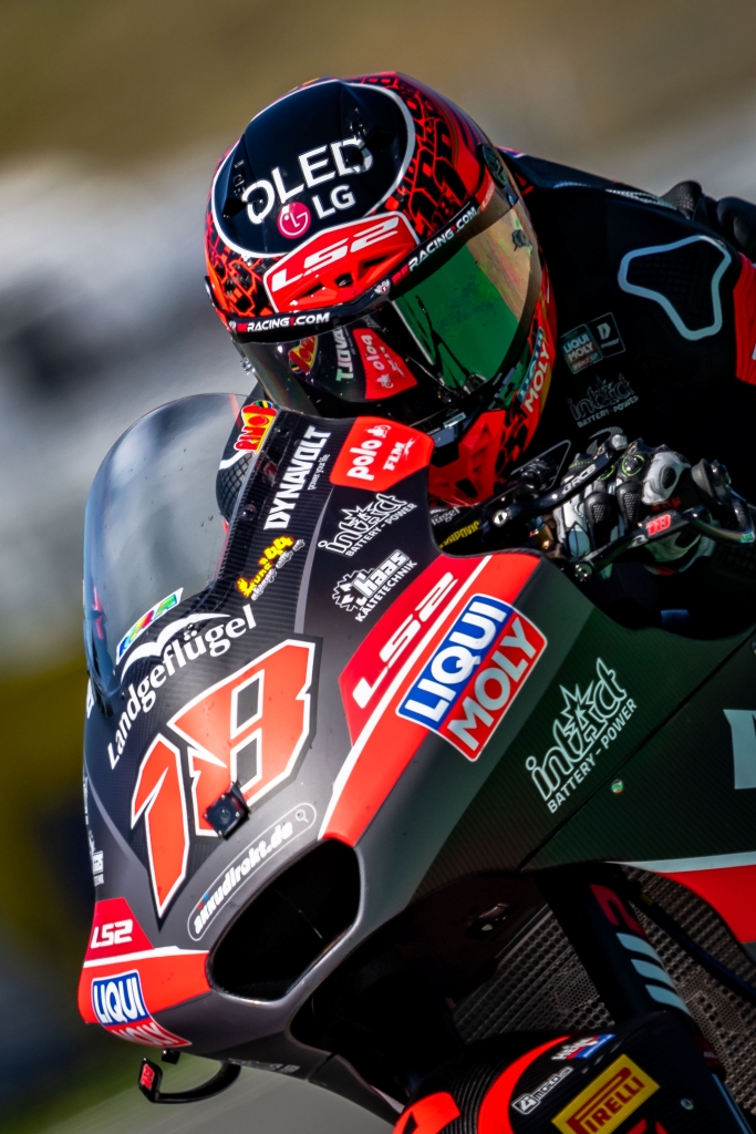 IntactGP's tweet photo. #DutchGP  #Moto2  FP1 ✅

@18ManuGonzalez 🔝 🅿️1️⃣ - 1´35.719
#81 Senna AGIUS 3️⃣rd place - 1´35.918 +0.199

#LIQUIMOLY  #Dynavolt  #IntactGP at @ttcircuitassen https://t.co/waJvjOpVlW