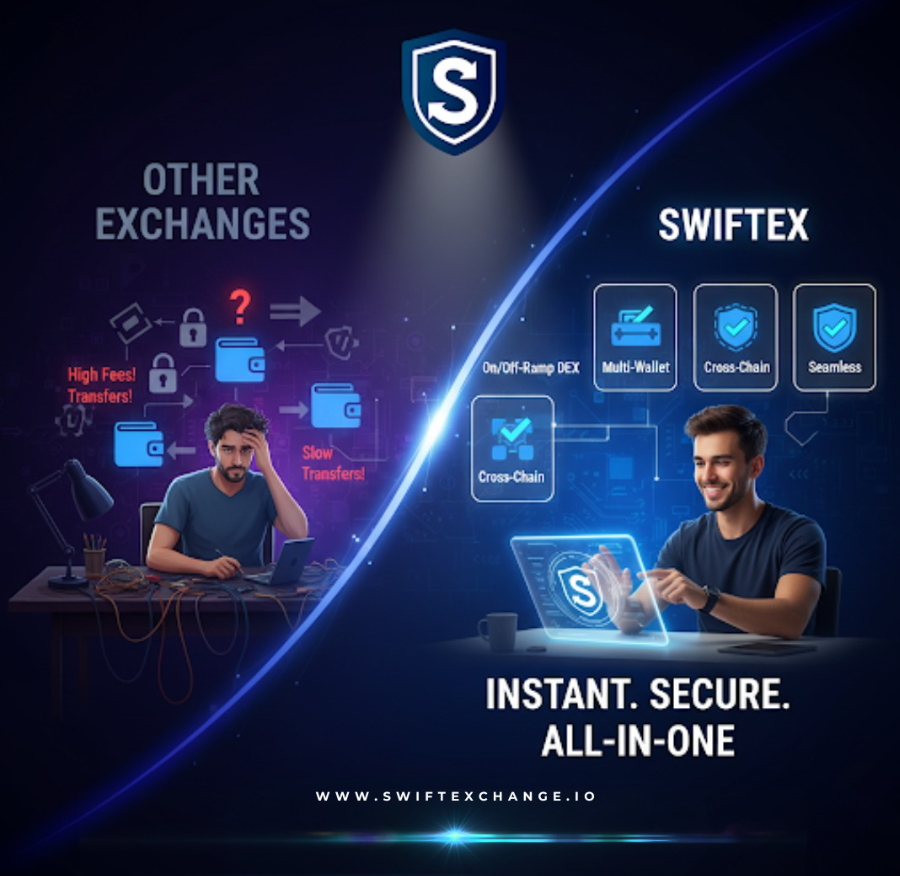 SwiftEx_Wallet's tweet photo. Why struggle with high fees and slow transfers? Switch to SwiftEx for an instant, secure, and seamless all-in-one DEX. Explore https://t.co/imBPtDFcCH

#swiftex #cryptoexchange #defi #blockchain #crosschain #dex #crypto #securetrading #cryptosolutions #tradingmadeeasy https://t.co/qE91tkPgTA