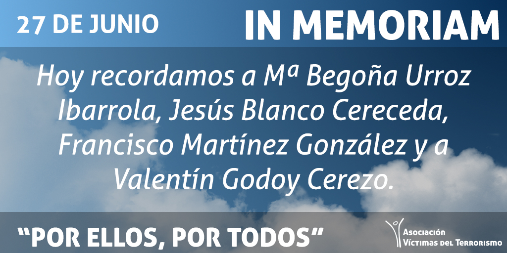_AVT_'s tweet photo. Hoy recordamos a todas y cada una de las víctimas del terrorismo. "Por ellos, por todos". https://t.co/lq6nJk9gWw