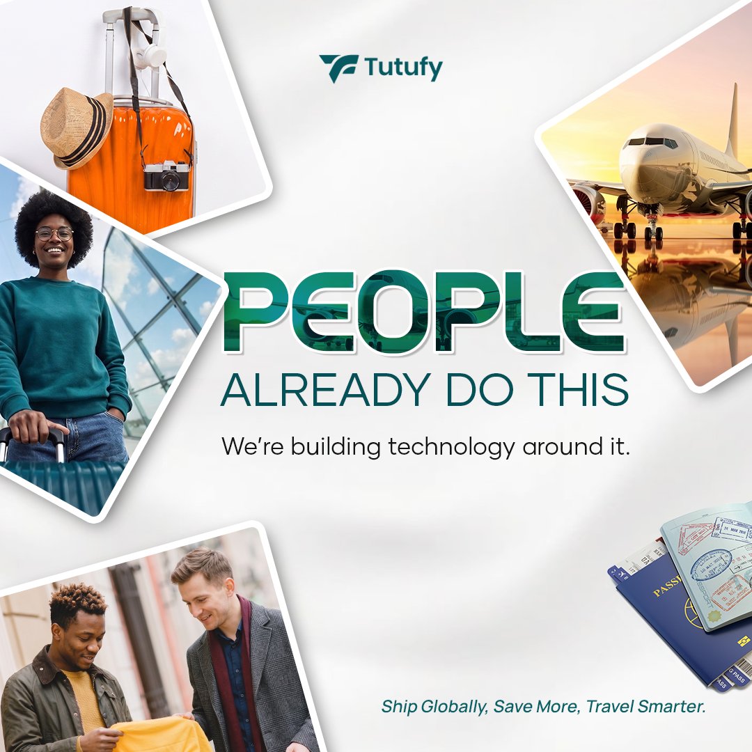 Tutufyapp's tweet photo. People already ask travelers to bring items home.
Tutufy is simply building technology around it, making cross-border shipping easier, faster, and more affordable.
Join our waitlist https://t.co/xOx9x2vulL
#Tutufy #TravelSmarter #ShipGlobally https://t.co/cI8xAbTFu4