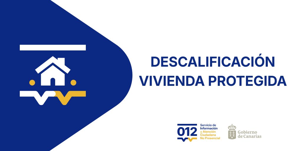 012Gobcan's tweet photo. ❗ Importante: Las viviendas protegidas de promoción pública NO pueden descalificarse voluntariamente.

Solo pierden la protección cuando finaliza el régimen legal establecido en su calificación.

¿Tienes dudas sobre tu vivienda? 📞 012 (928 301 012 / 922 470 012). https://t.co/MYuOwhMlga