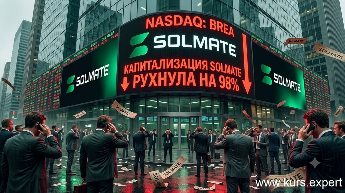 KursExpert's tweet photo. Компания #Solmate Infrastructure, привлекшая $300 млн при поддержке #ARKInvest и #PulsarGroup для создания корпоративного казначейства в #Solana, столкнулась с резким падением акций, судебным иском со стороны крупного акционера и корпоративным конфликтом. https://t.co/Lx232pBeM9