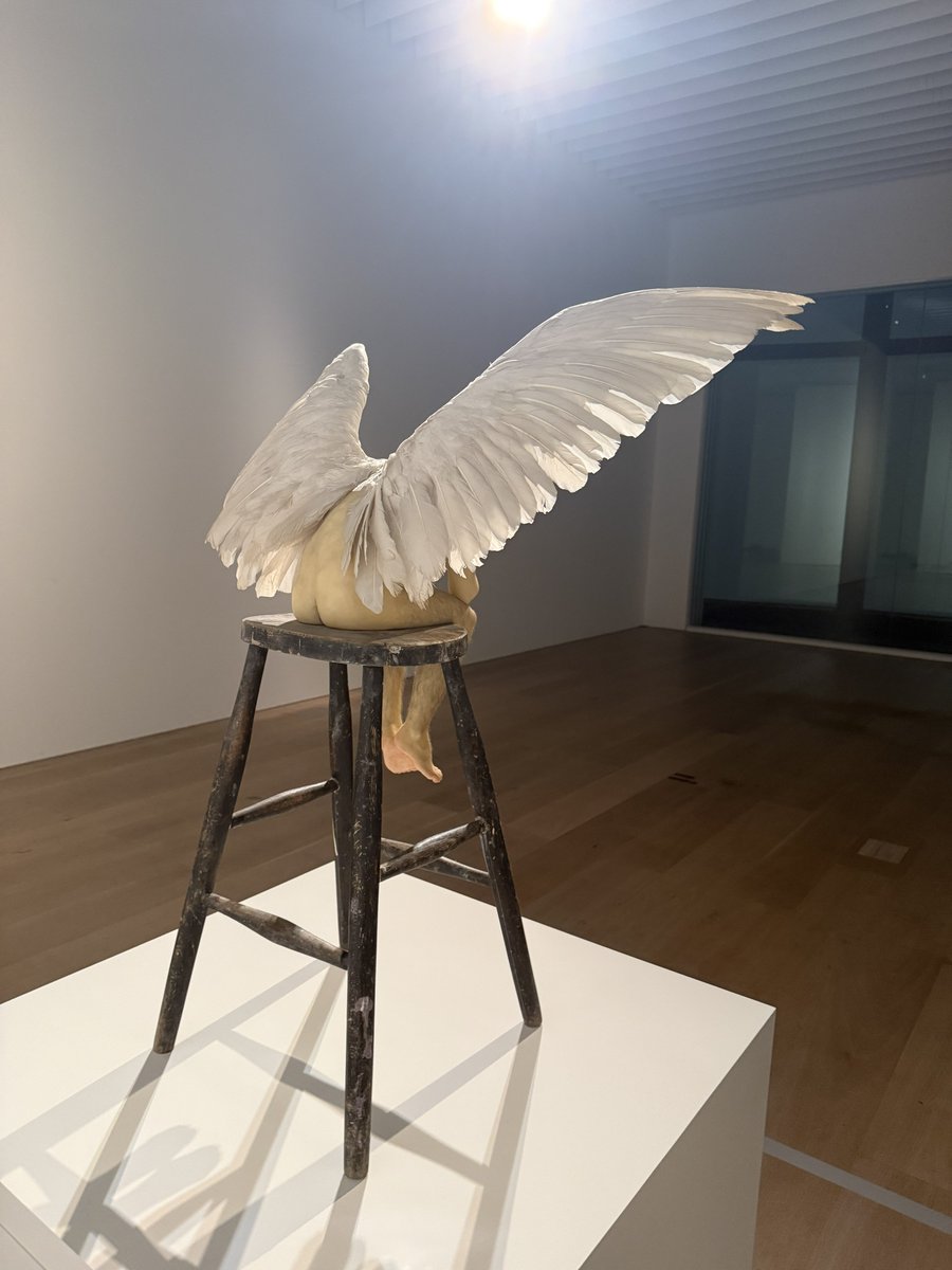 sarumeri's tweet photo. 森美術館のロン·ミュエク展へ。作品を見たことはあるけど、こんなにたくさんの作品を一度に見るのは初めて。リアルでちょっと不気味で楽しかったです。平日の夜は人が少なくて見やすかった。 https://t.co/slVjmz7YS0