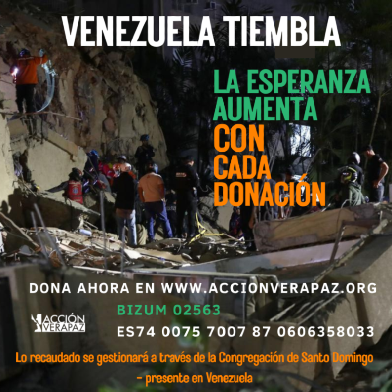 dominicos_es's tweet photo. 💔 Venezuela necesita ayuda.

Acción Verapaz canaliza los donativos a través de las Dominicas de la Congregación de Santo Domingo, presentes en el país.

Concepto: AYUDA A VENEZUELA
Bizum: 02563

https://t.co/cSqjIOP7cR https://t.co/18WNaHQ3zq