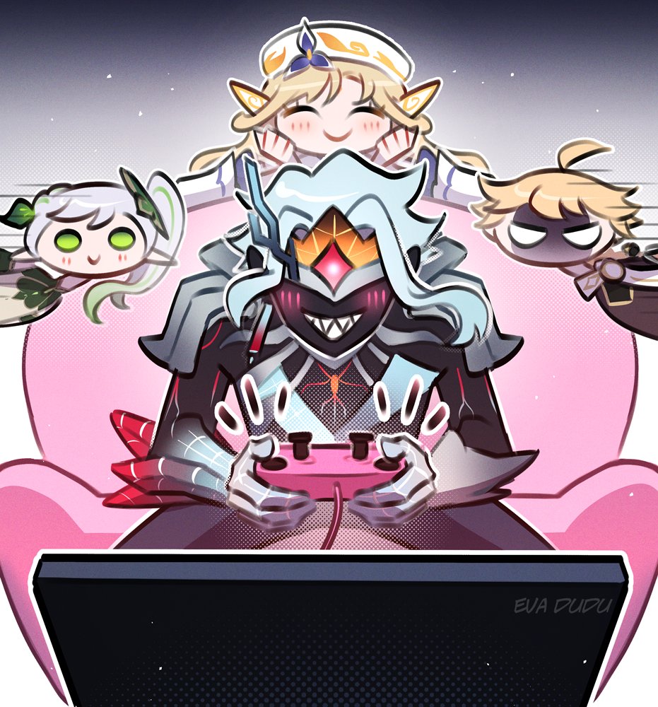 Eva_Dudu's tweet photo. Dottore's experiments in Irminsul 
#Wanderer #Lumine #scaralumi #wanlumi https://t.co/DNrXzIVLdq