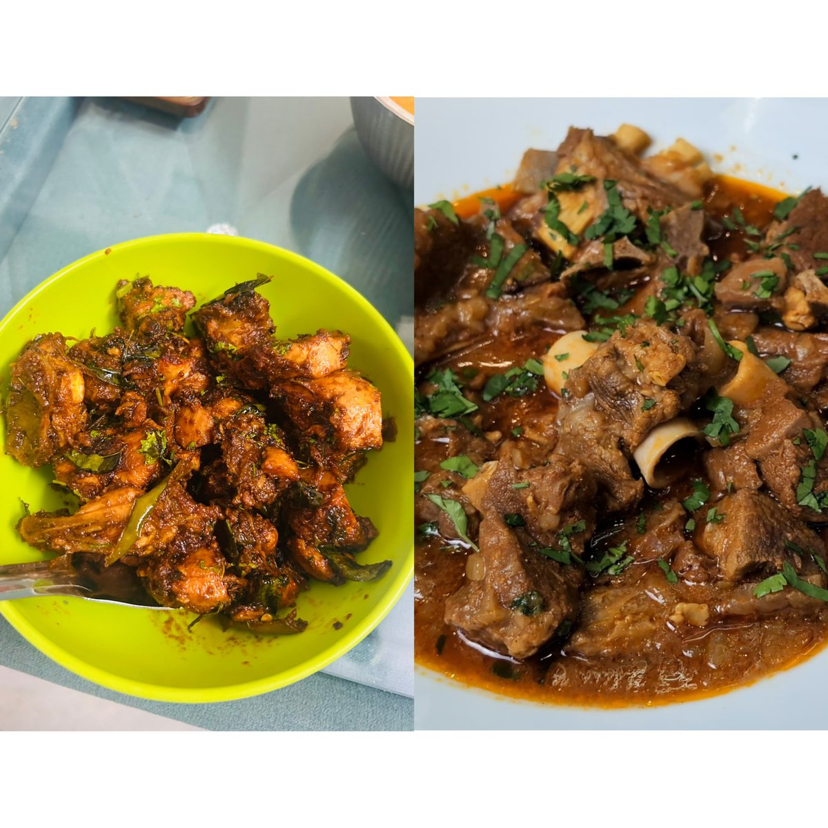 hellochaitu's tweet photo. I’ll not ask what’s your favorite.. But any day Chicken 🔥🔥>>>>>>> Mutton 👎👎 https://t.co/kxekLK7KPd