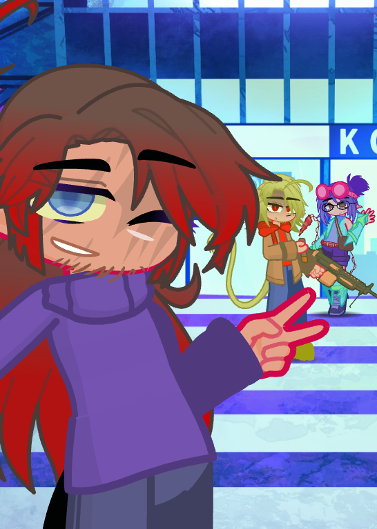 TheFallenCups's tweet photo. " Yooo, I found the baddies. Now I just gotta find their accounts to tag 'em. Does Ramon even know about Twitter???? Meh, I'll ask him later. Eyzi's pretty cool, I like the tail they made on their belt. I wonder if they could do something similar for me . . . " https://t.co/LtJP0q6Vut