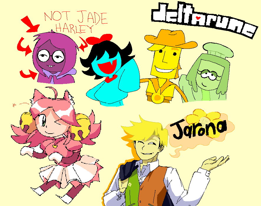 alexlingo25's tweet photo. all my favs after finishing deltarune https://t.co/h2udWqvs16