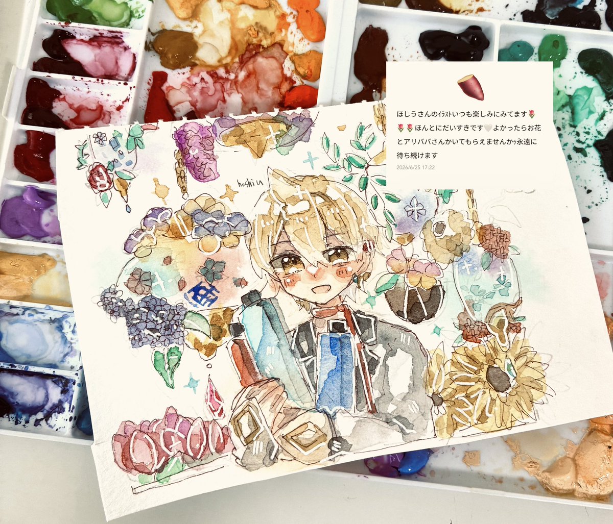 _hoshiu's tweet photo. リクエスト:お花とアリババ https://t.co/2SvGYqcY6R