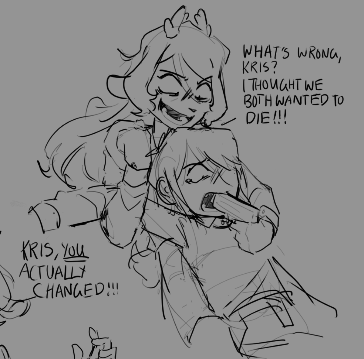 postingterminal's tweet photo. #deltarunespoilers 

self indulgent asf doodles except this whole route was just slop dedicated specifically to me so its not really just self indulgence bye https://t.co/aDUOLhncnY