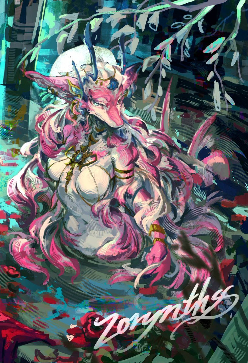 DevilfishDFV's tweet photo. 🌕︎BATHING THE MOON🌕︎
 gift for Niyah https://t.co/3WISUGEOWq