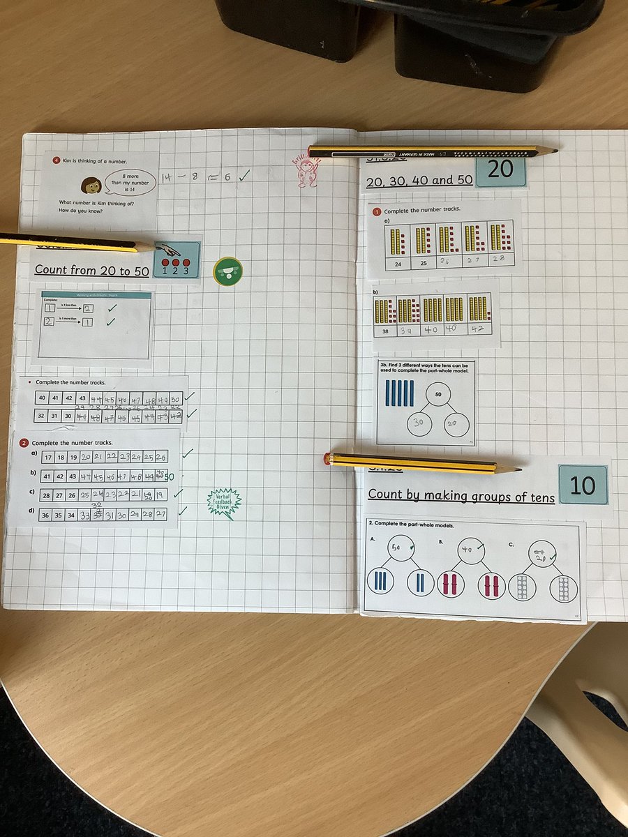 Gaskell_LKS2's tweet photo. @GaskellPrimary @Gaskell_KS1 @GaskellMaths   Some lovely maths books in year 1. #presentation #maths #ncetm #outstanding #KS1 #Year1 https://t.co/ramJjL9mYG