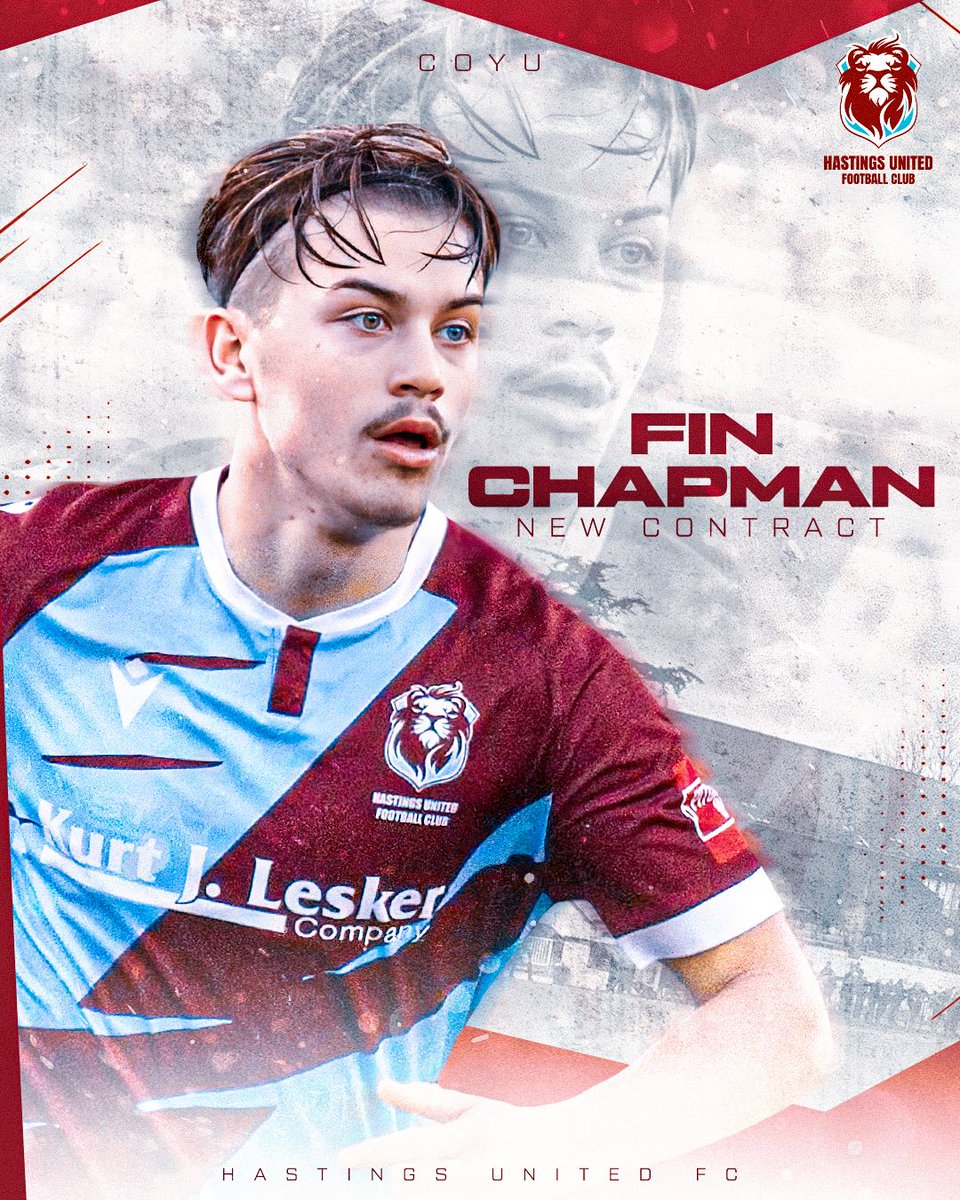 hastingsufc's tweet photo. Hastings United Football Club are delighted to announce that Fin Chapman has signed a new contract with the club.

REQD MORE: https://t.co/RPVdm8i1Qo https://t.co/yIk3Xo0GOy