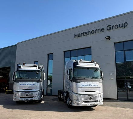 HartshorneGroup's tweet photo. Introducing the first 2 of 3 new Volvo FH Aero tractor units to join the Summit Platforms fleet.
Full Story: https://t.co/AscT8OCSoG
Sincere thanks to the team at Summit Platforms for once again turning to Hartshorne as their trusted supplier.
#VolvoTrucks #SummitPlatforms https://t.co/qLrcrthrLB