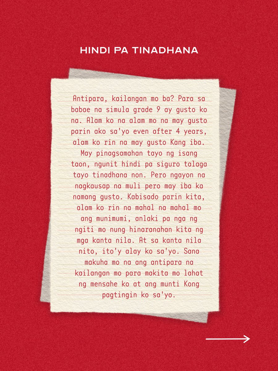 munitheband's tweet photo. 7. nagbabakasakali
8. hindi pa tinadhana

send your feelings anonymously. link in bio 🔗 https://t.co/LpvuyiGJ7x