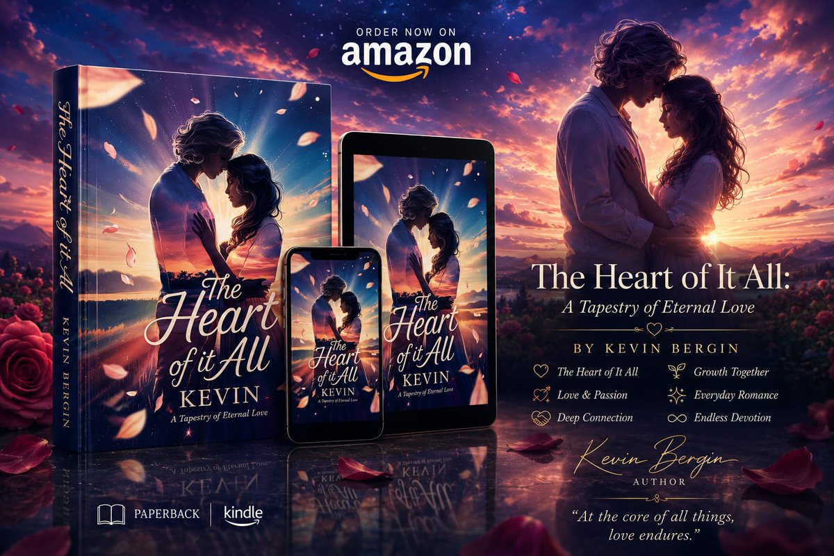 rifatmiah1612's tweet photo. โฃ๏ธ The Heart of it All: A Tapestry of Eternal Love ( Kindle Edition ) โฃ๏ธ
๐ฏ Available on Amazon
๐๐๐จ๐จ๐ค ๐๐ข๐ง๐ค: https://t.co/q241Xtt2RR
๐๐๐ฎ๐ญ๐ก๐จ๐ซ: Kevin Bergin
#PoetryOfLove #RomanticPoetry #LoveInVerse #EmotionalHealing #SoulfulConnection https://t.co/33yCPiadTR