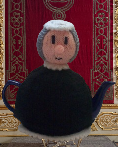 TeaCosyFolk's tweet photo. The Queen Victoria Tea Cosy has such regal charm, standing proud with all her Victorian detail and quiet authority. A lovely knit for anyone who enjoys a bit of history with their brew https://t.co/jCzCa0bMDB #knit #knitting #nevernotknitting #knitknitknit #QueenVictoria #history https://t.co/2xI9qT8a5B