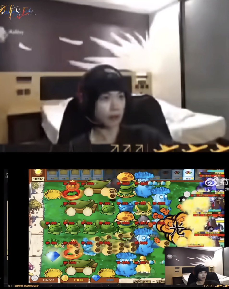 breakfastat11's tweet photo. yue yue playing plant vs zombies on live after a full day of filming rl 😭 he’s so real for that https://t.co/xzbGpwzTWi