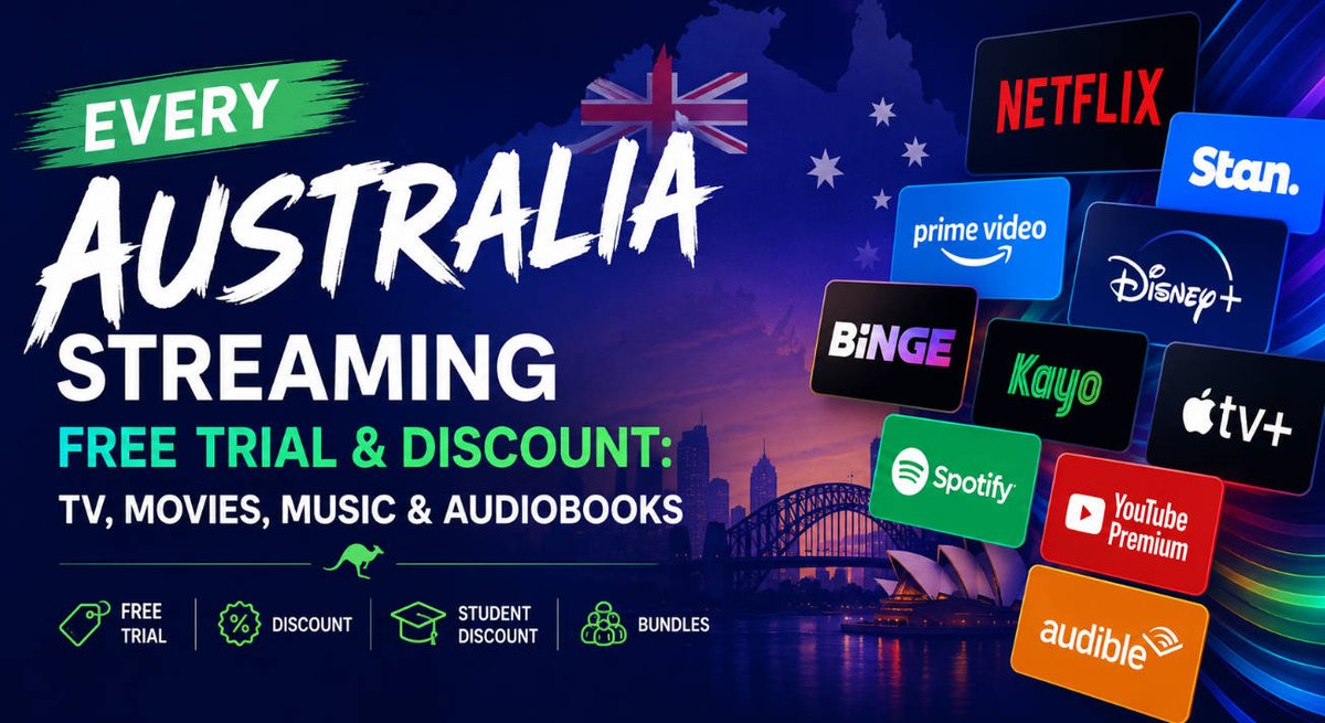 mayli97240661's tweet photo. Every Australia Streaming Free Trial &amp; Discount (2026): TV, Movies, Music &amp; Audiobooks https://t.co/N8H3NfGAug https://t.co/rR8XxoQVYi