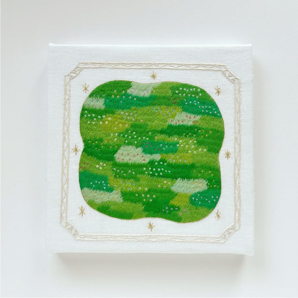 picaresquejpn's tweet photo. *⸜ 作品紹介 ⸝*
大塚あろー
⟬ みどりの絨毯 ⟭
arrow otsuka
⟬ Green Carpet ⟭
詳細
https://t.co/4rvx5zpCK3
#刺繍 #刺繍作品 #embroiderywork https://t.co/CF47X5EwuN