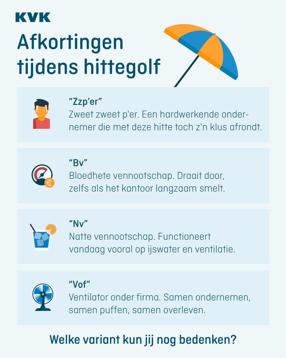 KVK_NL's tweet photo. Welke varianten kun jij nog bedenken? ☀️
#coderood #blijfdrinken #hittegolf https://t.co/ypzNLNXQJg