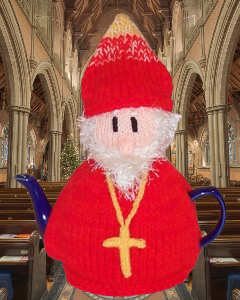 TeaCosyFolk's tweet photo. The Bishop Tea Cosy has such calm authority, standing tall in his robes with a look of gentle wisdom. A lovely knit for anyone who enjoys a cosy with a touch of tradition. https://t.co/iuKxYudTLm #knit #knitting #nevernotknitting #knitknitknit #loveknitting #ChristianLiving https://t.co/3HjGuqd4at