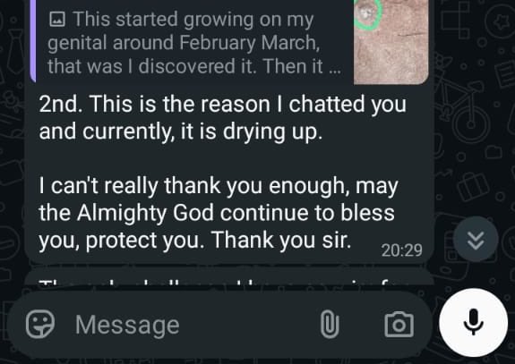 HerbalistChief's tweet photo. He took several herbal medications but it didn’t work. 

Then tried my recommendation online and he is now healed. https://t.co/o7tJUwMAoP