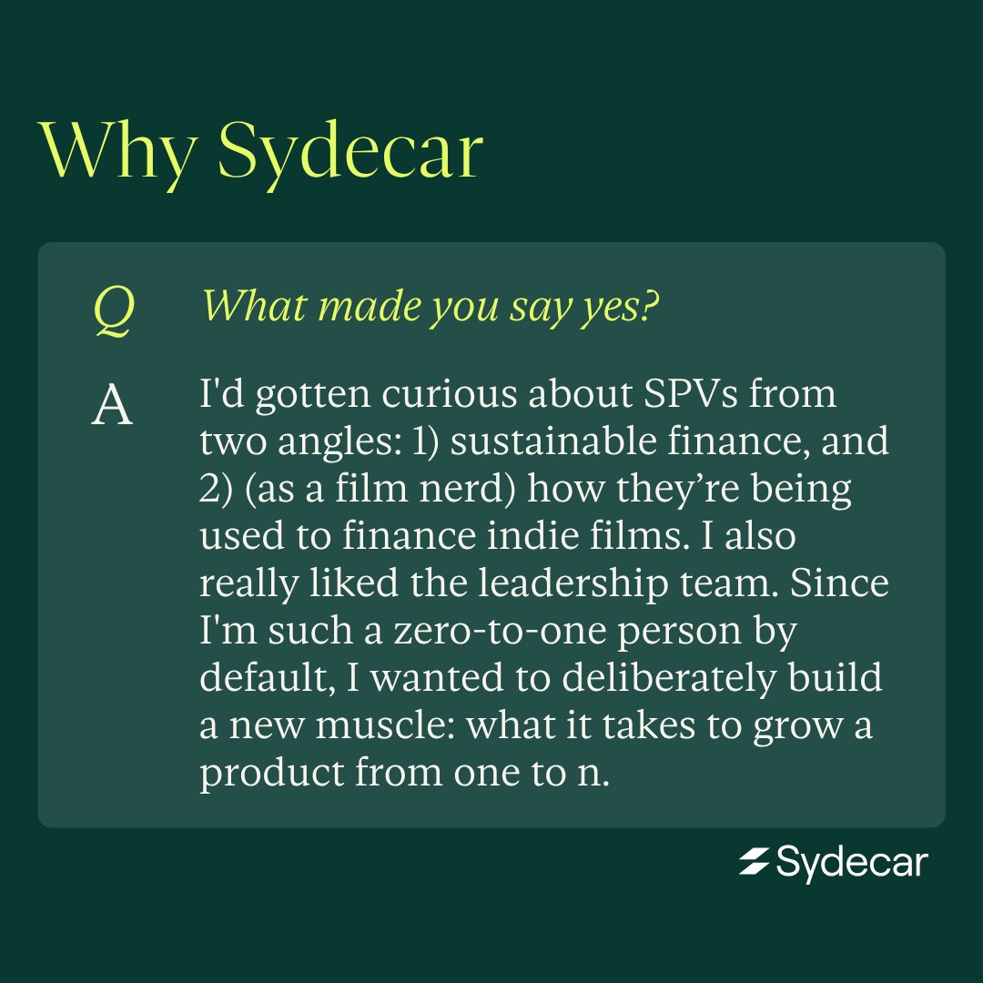 sydecario's tweet photo. See why Aparna chose Sydecar, what keeps her here, and what she's currently (mostly failing) to build with a Raspberry Pi. (And if you've mastered latte art, feel free to leave a tip.) https://t.co/VVHEp9nGqI