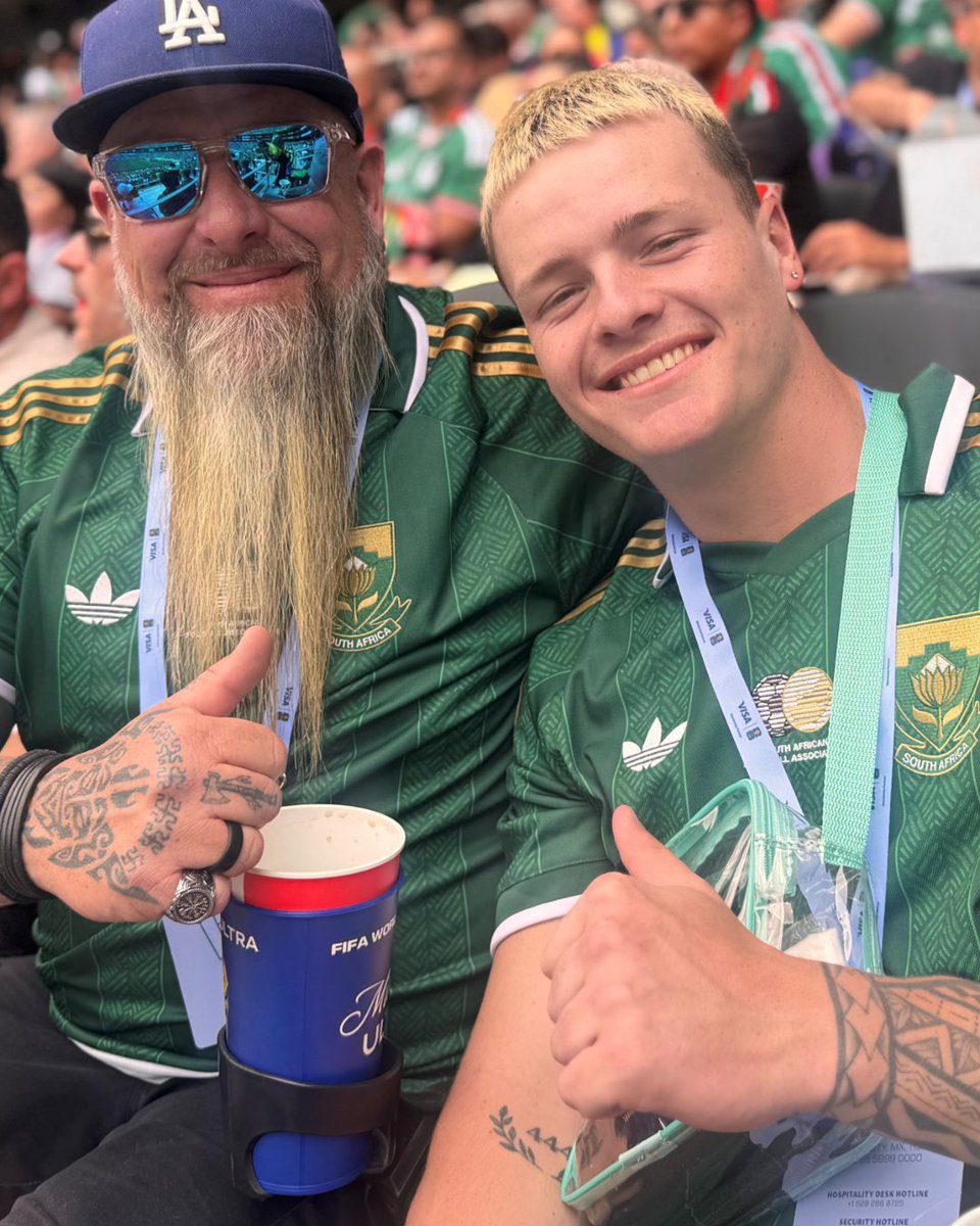 AbsaSouthAfrica's tweet photo. From South Africa to Mexico. 🇿🇦✈️
Our winners experienced the football on the world stage created memories to last a lifetime. Join Absa Rewards on the Banking App: https://t.co/UAZbT5jsIV
#AbsaSibuyile #AbsaVisa
*Depending on your Rewards Tier.
Ts&Cs apply. Auth FSP/NCRCP7. https://t.co/UANHmtm6kI