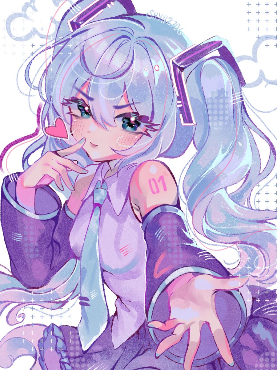shyshyiamshy's tweet photo. Finally finished this Miku illustration }⁠:⁠‑⁠)
I'm really loving this soft pastel style lately https://t.co/CcaRAGtwM4