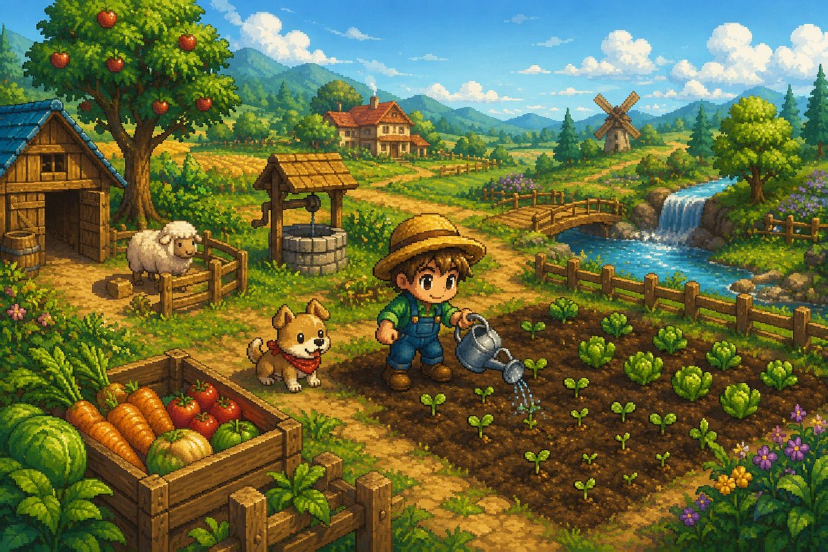 pixelfarm_sol's tweet photo. Every seed starts small.
Every harvest starts with patience.

$PIXELFARM celebrates slow and steady growth. https://t.co/PZsXCyc3k9