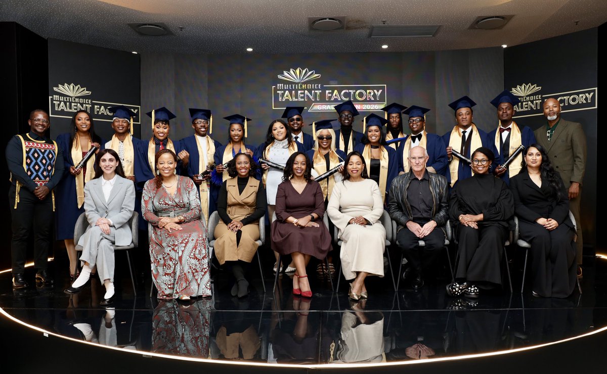 MultiChoiceGRP's tweet photo. Yesterday, we celebrated the remarkable achievements of the @MCTalentFactory Class of 2025/26. 🎓✨​

Congratulations to each graduate on reaching this milestone and taking the next step towards shaping the future of Africa’s creative industries.​

At MultiChoice Group, we believe that investing in people is one of the most meaningful ways to create lasting impact. Through CSI initiatives like the MultiChoice Talent Factory, we’re developing the next generation of filmmakers, storytellers and industry leaders by providing access to world-class training, mentorship and real-world opportunities.​

To the Class of 2025/26, your journey is only just beginning. We look forward to seeing the stories you’ll tell, the boundaries you’ll push, and the legacy you’ll build across the continent.