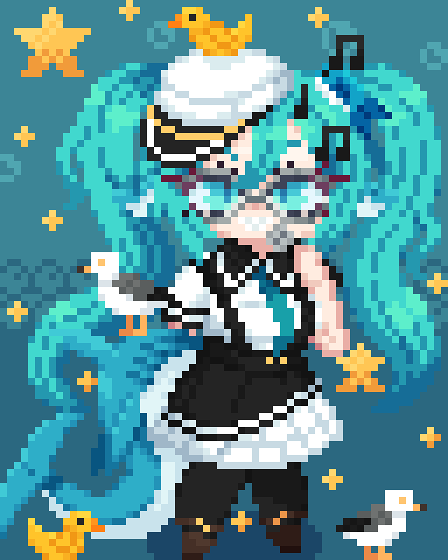 Davepixel_art_'s tweet photo. 🪸Sea mikus 🪸
#pixelart #初音ミク #VOCALOIDㅤㅤㅤ https://t.co/vXbY2mZtiy