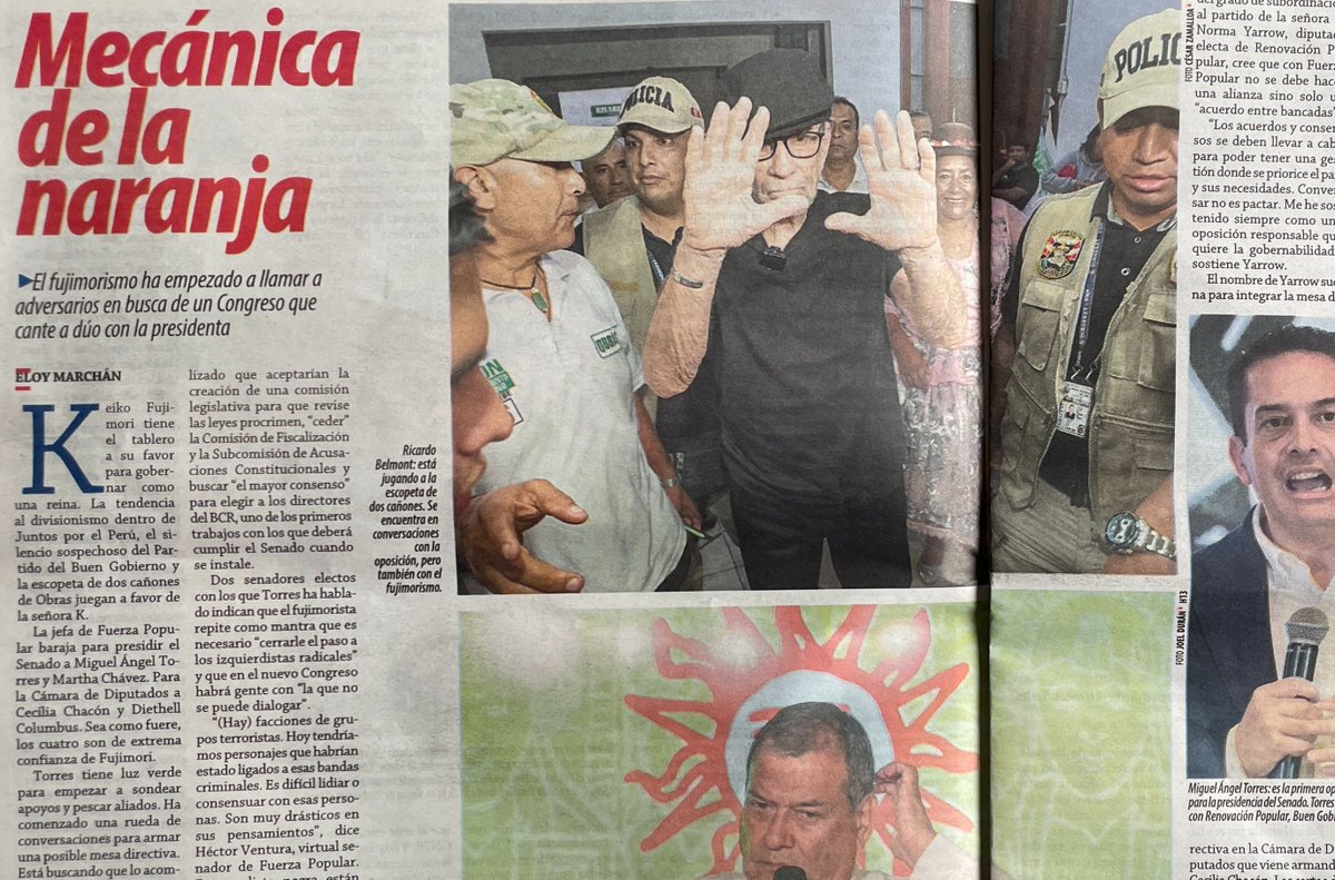 eloymarchan's tweet photo. Hoy en @ensustrece: cómo van las negociaciones en el Congreso.
Keiko Fujimori no cederá ni un metro a la oposición y busca que Micky Torres sea el presidente del Senado. Obras jungando a la escopeta de 2 cañones y el Partido Del Buen Gobierno apostando, como siempre, al misterio. https://t.co/Zls0CVrjcq