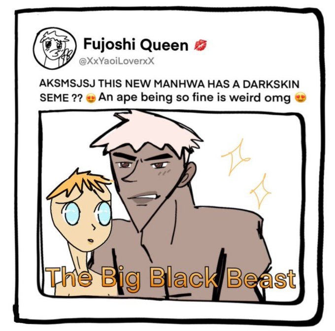 saintinthevoid's tweet photo. people are having mental breakdowns because their colonizer x slave romance comic got cancelled 
GET HELP WEIRDOS https://t.co/VRPESHfI0X