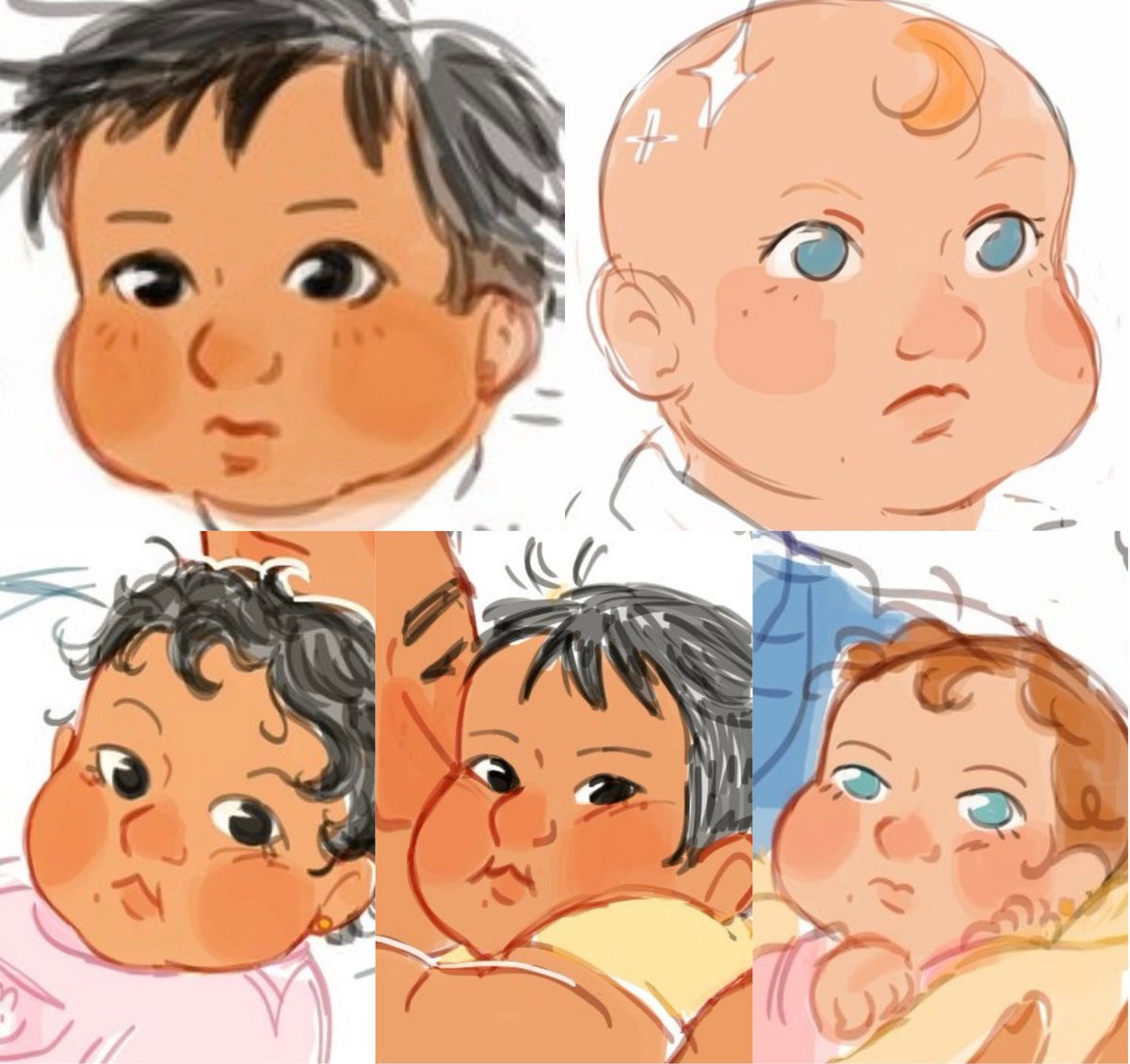 merrikatydid's tweet photo. hollander-rozanov baby portrait collection COMPLETED 💜💛🩷 https://t.co/H41dxcmCb7